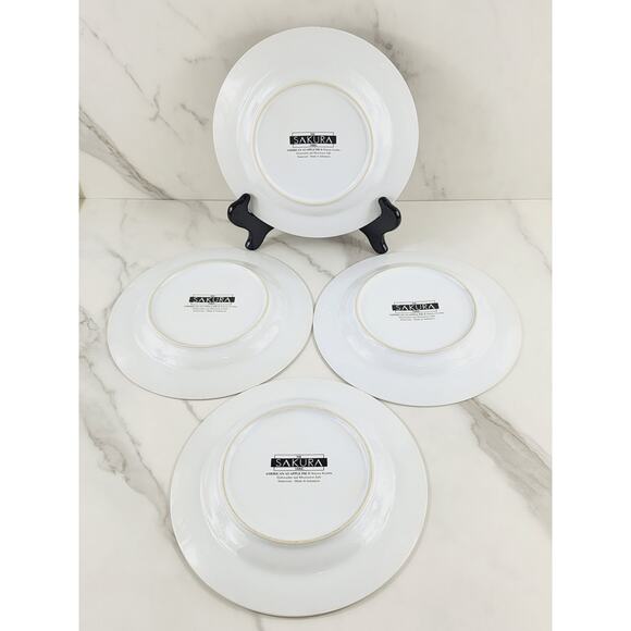 Sakura American As Apple Pie Salad Plate 8 1/4" Flag Dinnerware Stoneware x4 - Picture 10 of 13